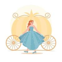 Beautiful And Charming Princess vector