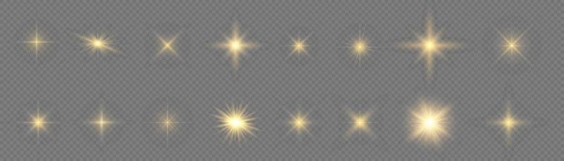 Glow isolated white light effect set, lens flare, explosion, glitter, line, sun flash, spark and stars. Abstract special effect element design. Shine ray with lightning