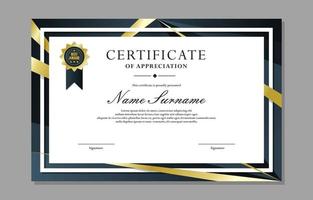 Certificate of Appreciation Template vector