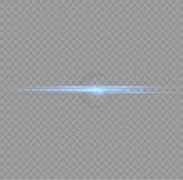 Set of blue horizontal highlights. Laser beams, horizontal beams of light. Beautiful light reflections. Glowing stripes on a light background. Glowing abstract sparkling background. vector