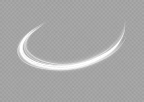 White glowing shiny lines effect vector background. Luminous white lines of speed. Light glowing effect. Light trail wave, fire path trace line and incandescence curve twirl.