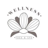 yoga and spa emblem vector