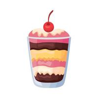 sweet ice cream cup vector