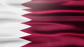 Qatar agitando bandiera animazione video