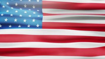 USA Waving Flag Animation video
