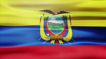 equador golvend vlag animatie video