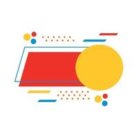 red and yellow banner vector