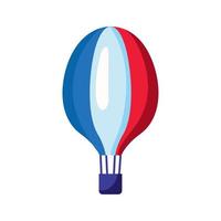 france flag balloon air hot vector