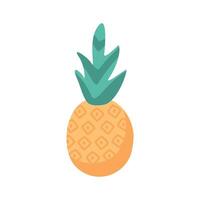 fruta fresca de piña vector