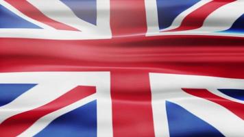 Animation der wehenden Flagge Englands video