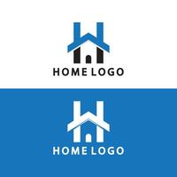 Initial letter H  Home logo icon vector illustration design