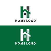 Initial letter H  Home logo icon vector illustration design