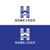 Initial letter H  Home logo icon vector illustration design