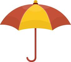 umbrella in yellow-brown tones vector