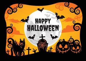 halloween spooky banner for halloween content vector design