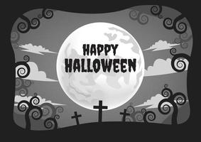 halloween spooky banner for halloween content vector design