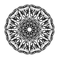 Hand drawn mandala. decoration in ethnic oriental  doodle ornament. vector