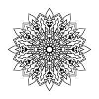 Hand drawn mandala. decoration in ethnic oriental  doodle ornament. vector