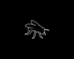 bee outline vector silhouette