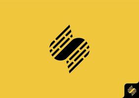 letter S icon logo design flat minimalist colorful vector