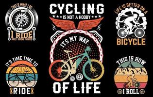 paquete de pantalones de ciclo, conjunto de pantalones de bicicleta, elemento de vector de ciclo, silueta de ciclo