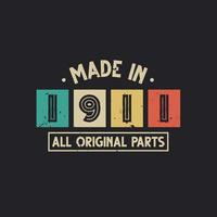 Made in 1911 All Original Parts vector