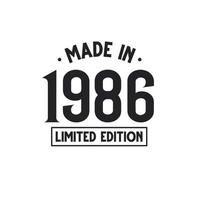 Made in 1987 Limited Edition vector