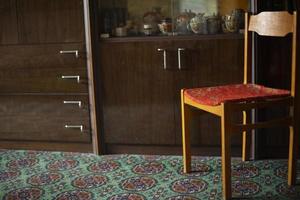 Chair in room. Old interior. Style of furniture in Eastern Europe. photo