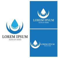 Water drop Logo Template vector