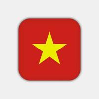 bandera de vietnam, colores oficiales. ilustración vectorial vector