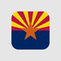 Arizona state flag. Vector illustration.