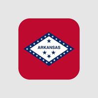 bandera del estado de arkansas. ilustración vectorial vector