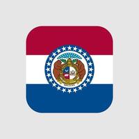 Missouri state flag. Vector illustration.