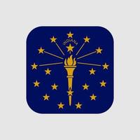 Indiana state flag. Vector illustration.