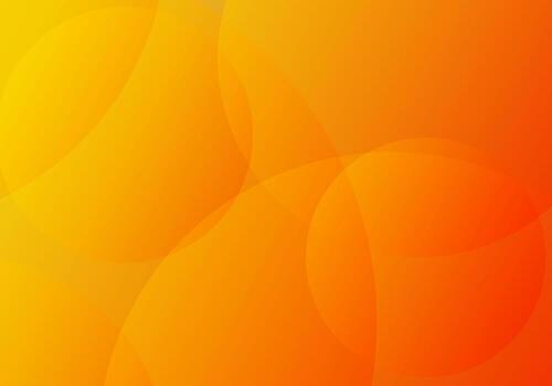 Minimal geometric background. Orange elements with fluid gradient. Dynamic shapes composition with Copy Space vector