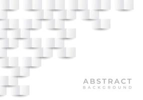 White Abstract Texture. Vector background 3D Paper Art Style Background with Copy Space