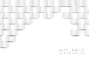 White Abstract Texture. Vector background 3D Paper Art Style Background with Copy Space