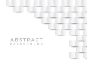 White Abstract Texture. Vector background 3D Paper Art Style Background with Copy Space