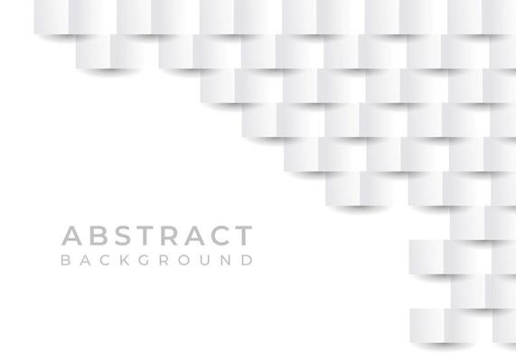 White Abstract Texture. Vector background 3D Paper Art Style Background with Copy Space
