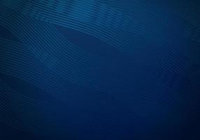 3D Modern Wave Curve Abstract Presentation Dark Blue Background with Copy Space vector