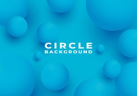 Abstract 3D Sphere Cluster Realistic Bubbles Shape Blue Background with Copy Space for Text
