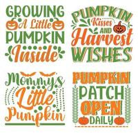 Pumpkin t shirt design Bundle vector