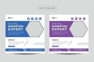 Modern Social Media Design Template vector