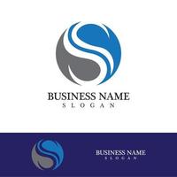 logotipo de la letra s corporativa empresarial