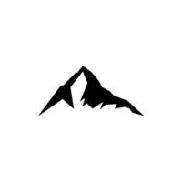 Mountain icon vector, white background vector