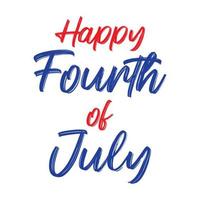 Fourth of July Vector Typography