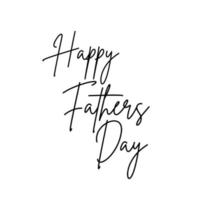 Happy Father's Day Typography Vector