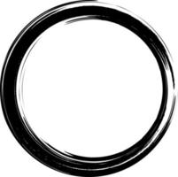 Circle grunge frame on a white background. vector