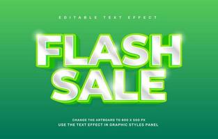 Flash sale editable text effect template vector