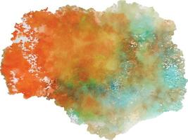 Abstract Isolated watercolor splatter stain, Watercolor splash vector